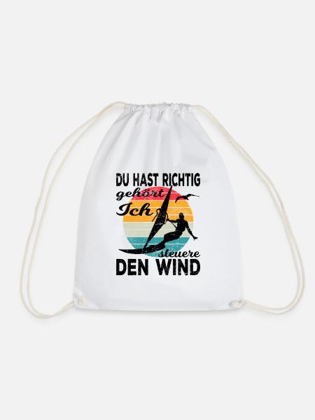 Windsurfen - Turnbeutel - Weiß