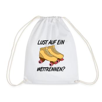 Rollschuhe - Turnbeutel - Weiß - Vorne
