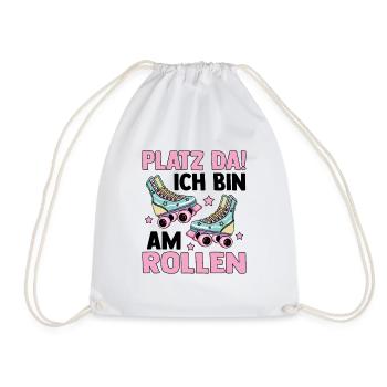 Rollschuhe - Turnbeutel - Weiß - Vorne