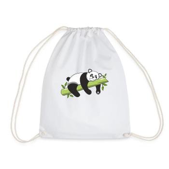 PANDA OURS - Sac de sport léger - blanc - Devant