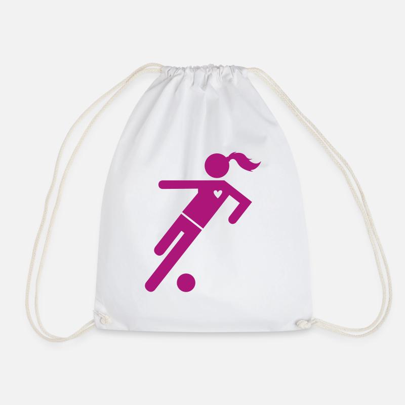 Frauenfussball Icon Klassiker - Turnbeutel - Weiß