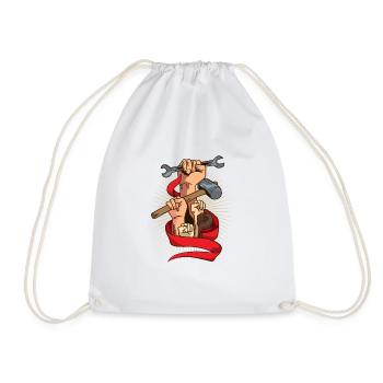Jobs Workers Day - Drawstring Bag - white - Front