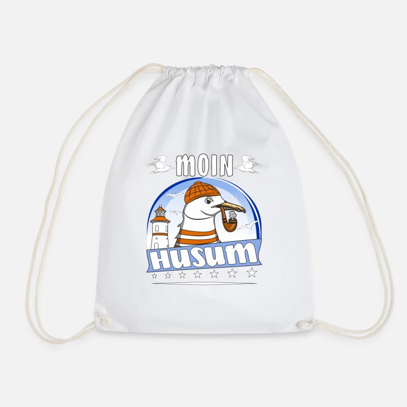 MÖWE MOIN HUSUM - Turnbeutel - Weiß