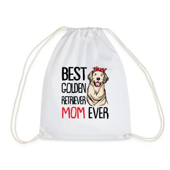 Golden Retriever - Drawstring Bag - white - Front