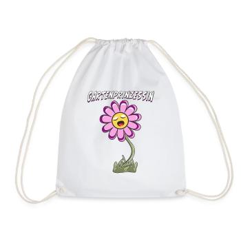 BLUME GARTENPRINZESSIN - Turnbeutel - Weiß - Vorne