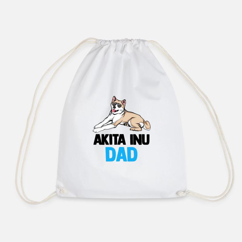 Akita Inu - Turnbeutel - Weiß