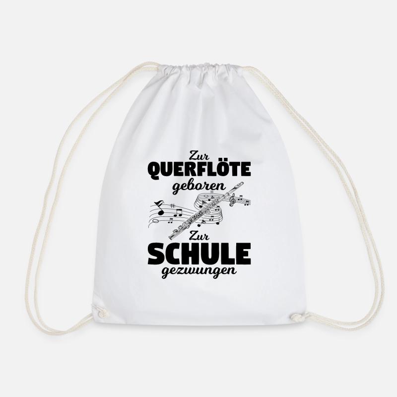 Querflöte - Turnbeutel - Weiß