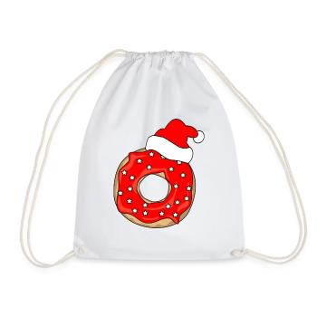 BEIGNET DE NOËL CASQUETTE DE NOËL CADEAU SAINT-NICOLAS - Sac de sport léger - blanc - Devant