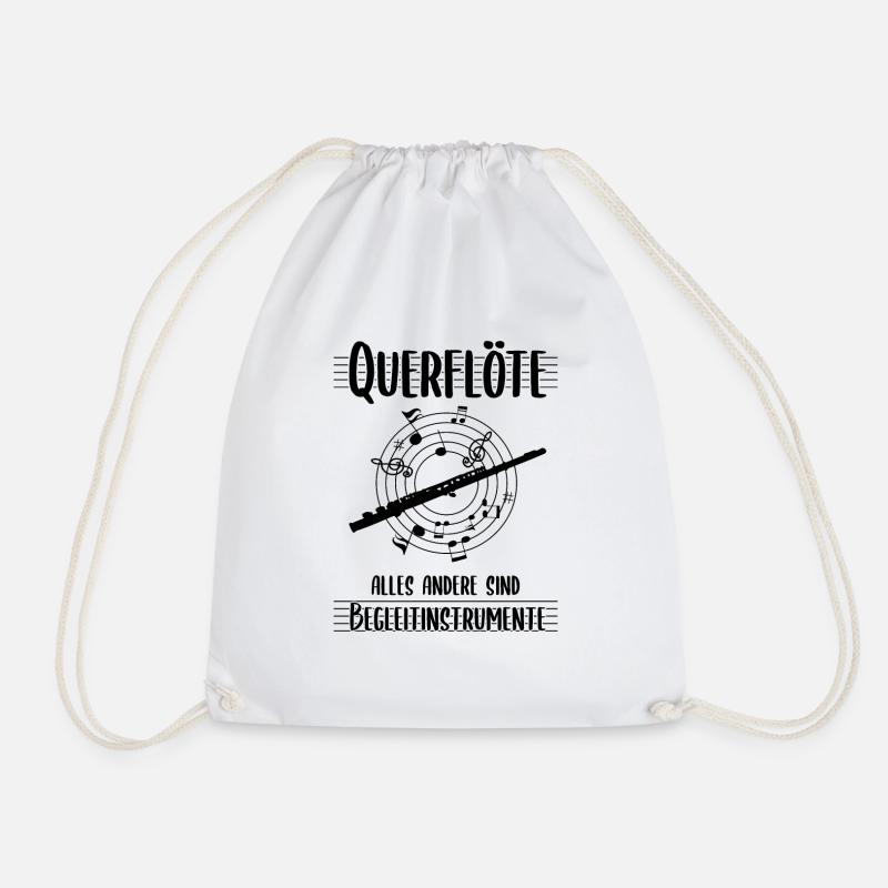 Querflöte - Turnbeutel - Weiß