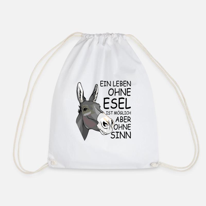 Bauer Esel - Turnbeutel - Weiß