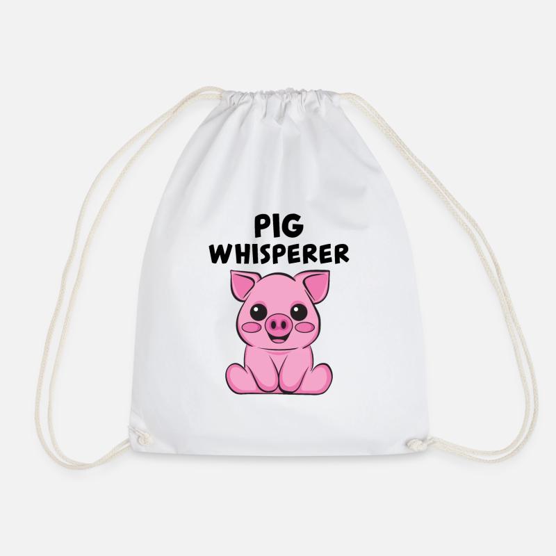 Schwein - Turnbeutel - Weiß