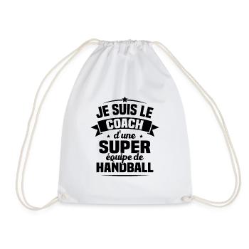 Je Suis Le Coach D'une Super Équipe De Handball - Sac de sport léger - blanc - Devant
