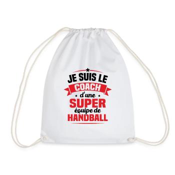 Je Suis Le Coach D'une Super Équipe De Handball - Sac de sport léger - blanc - Devant