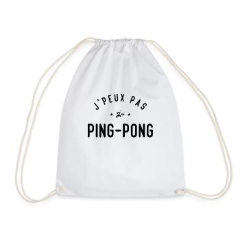 Je Peux Pas J'ai Ping Pong - Sac de sport léger - blanc - Devant