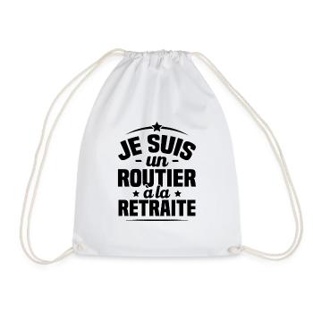 Je suis routier à la retraite, routier retraité - Sac de sport léger - blanc - Devant