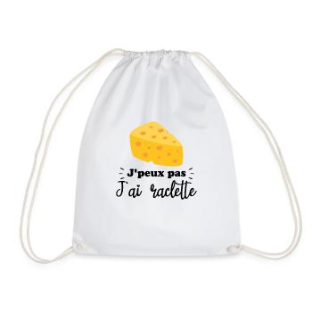 J'peux pas j'ai raclette - Sac de sport léger - blanc - Devant