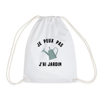 Je Peux Pas J'ai Jardin Cadeau De Jardinage - Sac de sport léger - blanc - Devant