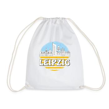 LEIPZIG - Drawstring Bag - white - Front