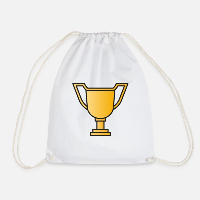 Pokal Trophäe Sieger - Turnbeutel - Weiß