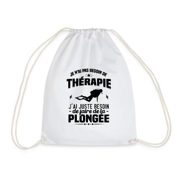 J'ai juste besoin de faire de la plongée - Sac de sport léger - blanc - Devant