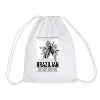 Brazil - Drawstring Bag - white - Front