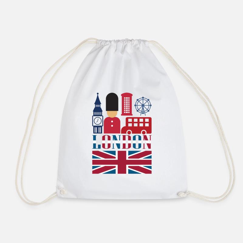 London - Drawstring Bag - white