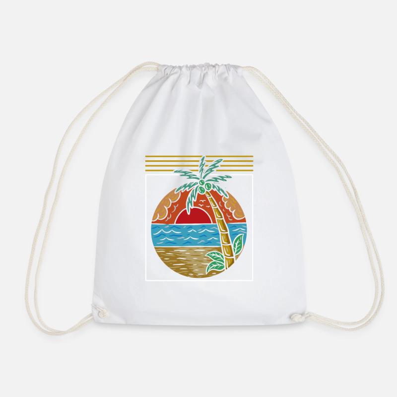 Palmiers - Sac de sport léger - blanc