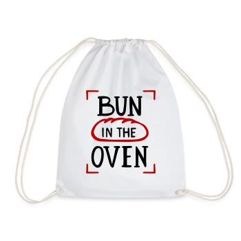 Roast Tube Bun Oven Pregnant Pregnant - Drawstring Bag - white - Front