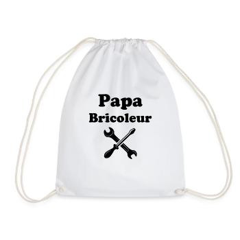 Cadeau Pour Papa Bricoleur - Sac de sport léger - blanc - Devant