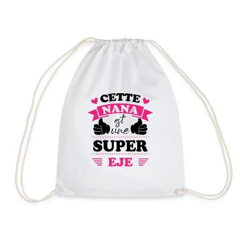 Cette nana est une super eje, Humour cadeau nana - Sac de sport léger - blanc - Devant