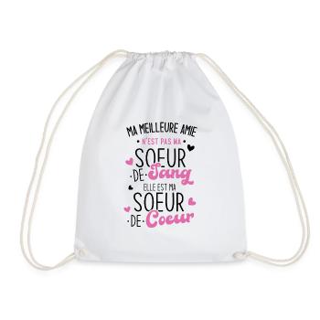 Ma Meilleure Amie N'est Pas Ma Soeur De Sang Elle - Sac de sport léger - blanc - Devant