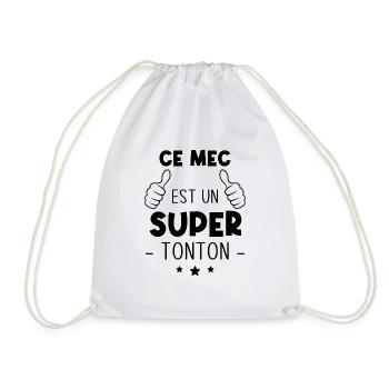 Ce mec est un super tonton, Cadeau oncle - Sac de sport léger - blanc - Devant