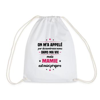 Mon nom parfait est mamie, Cadeau Grand-mère - Sac de sport léger - blanc - Devant