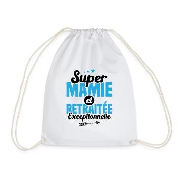 Super mamie et retraitée exceptionnelle - Sac de sport léger - blanc - Devant