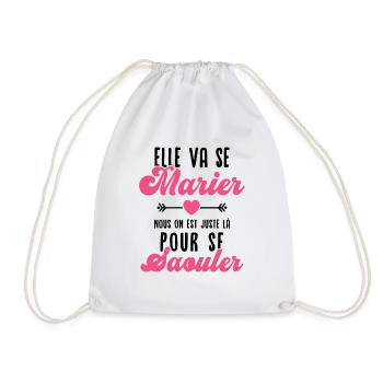 Elle va se marier - Sac de sport léger - blanc - Devant