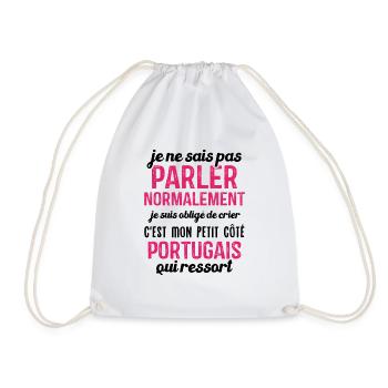 C'est mon petit côté portugais qui ressort - Sac de sport léger - blanc - Devant