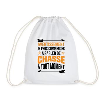 Je Peux Commencer À Parler De Chasse À Tout Moment - Sac de sport léger - blanc - Devant
