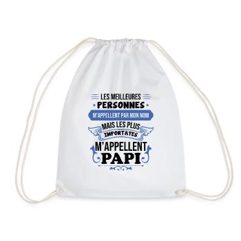 Importantes personnes m'appellent papi - Sac de sport léger - blanc - Devant