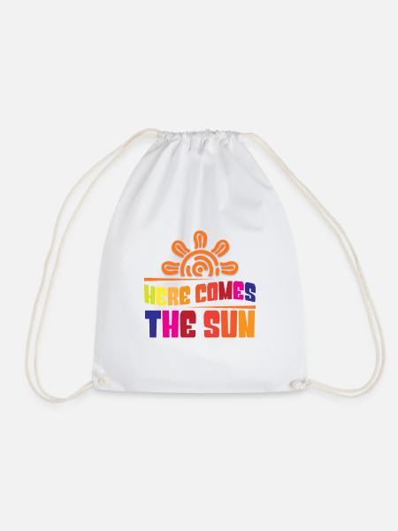 Here comes the sun - Turnbeutel - Weiß