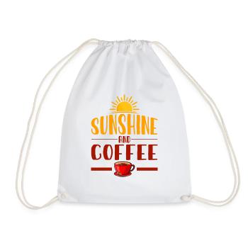 Soleil et café - Sac de sport léger - blanc - Devant
