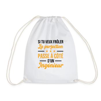 Humour Cadeau Pour Ingénieur - Sac de sport léger - blanc - Devant