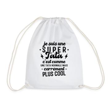 Je Suis Une Super Tata C'est Comme Une Tata Normal - Sac de sport léger - blanc - Devant