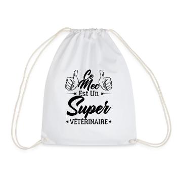 Ce Mec Est Un Super Vétérinaire - Sac de sport léger - blanc - Devant