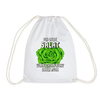 ICH LIEBE SALAT - Turnbeutel - Weiß - Vorne