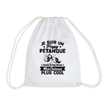 Un Papy Pétanque Comme Un Papy Normal - Sac de sport léger - blanc - Devant