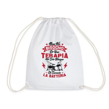 J'ai juste besoin de jouer de la batterie - Sac de sport léger - blanc - Devant