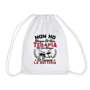 J'ai juste besoin de jouer de la batterie - Sac de sport léger - blanc - Devant