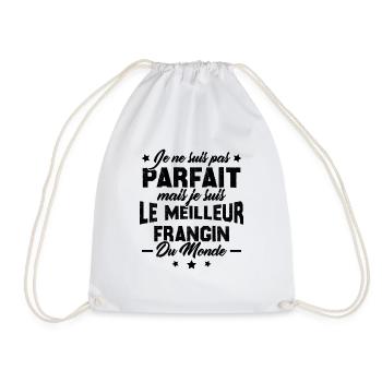Pas parfait mais le meilleur frangin du monde - Sac de sport léger - blanc - Devant
