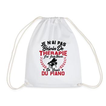 J'ai Juste Besoin De Jouer Du Piano Humour Cadeau - Sac de sport léger - blanc - Devant