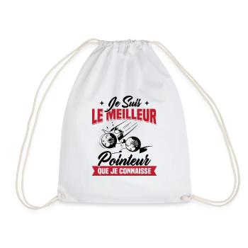 Je Suis Le Meilleur Pointeur Que Je Connaisse - Sac de sport léger - blanc - Devant